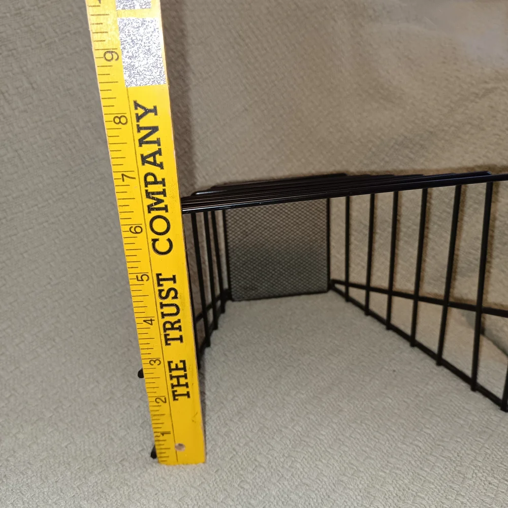 LOT OF 2 Metal Wire File Organizer With Incline - Desktop Sorter - 7 Sections